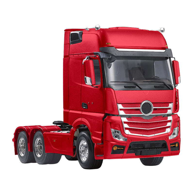 Toucanrc 1/14 Fernbedienung DIY 6*4 Traktor Lkw Auto KIT Motor Rot Lackiert Kabine Unmontiert für TAMIYA Modell