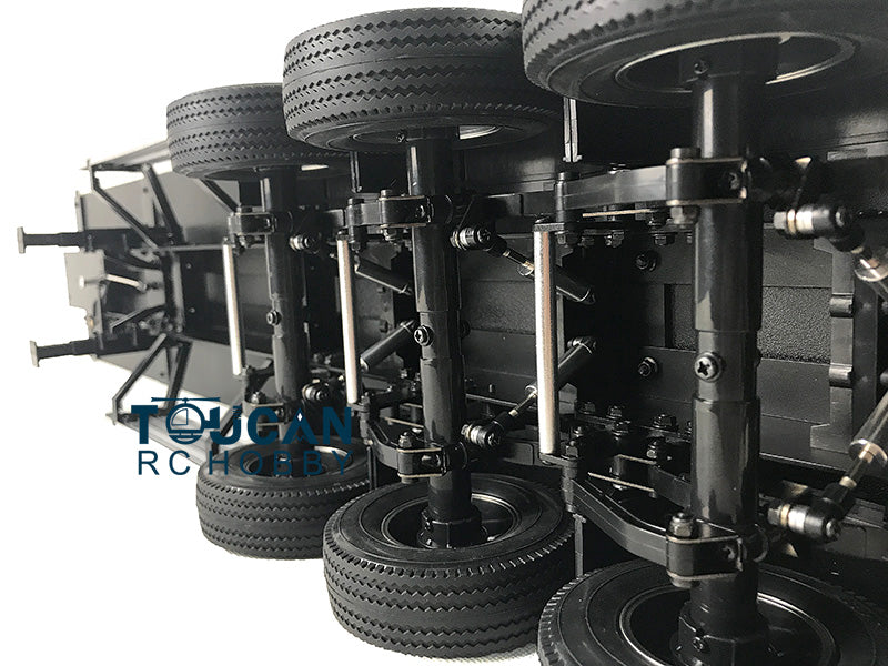 Toucanrc 3 Achsen Fernbedienung Chassis Pritsche Auflieger für DIY TAMIYA Modell 1/14 Traktor Lkw Unasembled Modell