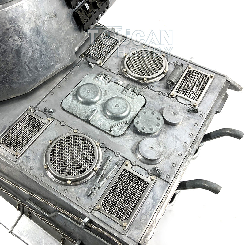 Mato 100 % Metall, Maßstab 1/16, Deutscher Königstiger BB RTR RC-Panzer, 1228 Modell, Ketten, Räder, 360-Grad-Turm, Funksteuerung