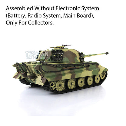 Henglong 1/16 Plastic German King Tiger Henschel Static Tank 3888A Ornament Collection Display Model Without Electronic System