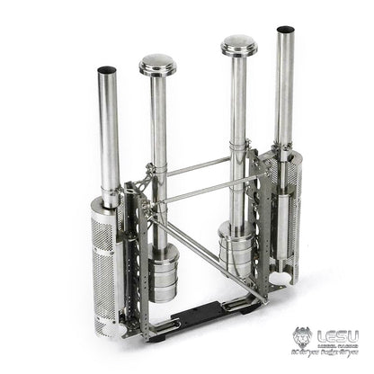 TOUCAN RC HOBBY LESU 1/14 Metal 6*6 Chassis KING 540 Motor 3PCS Servos Accessory for Radio Controlled TAMIIYA Tractor Truck DIY Cars Model