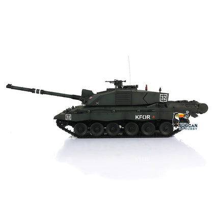 Henglong 1/16 TK7.0 Customize 3908 Challenger II RTR RC Tank FPV 360 Degrees Turret IR BB Smoke Metal Tracks Road Drive Idler Wheels