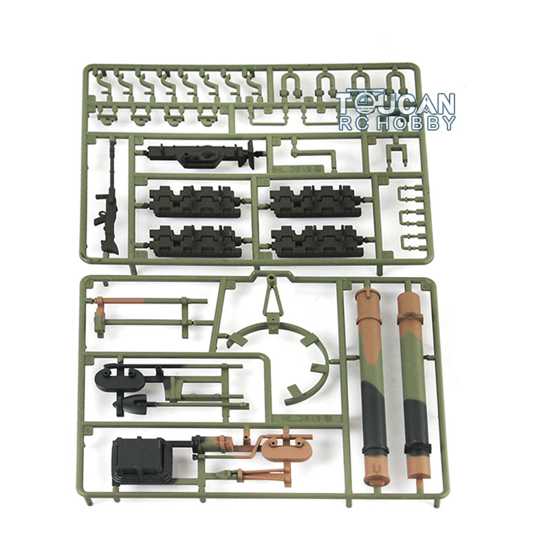 IN Stock Plastic Front Armours Decoration Parts Bag Decal Paste Sticker For Henglong 1/16 Scale German PanTHer V RC Tank 3819 Accessories