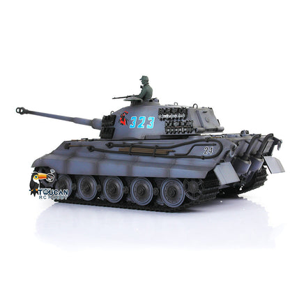 Henglong 1/16 TK7.0 Plastic German King Tiger RTR RC Tank Model 3888A Sound Light Smoke BB Infrared Combat Metal Barrel