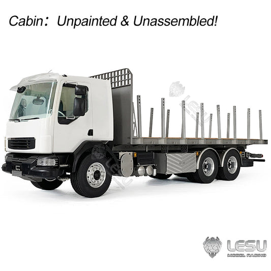 TOUCAN RC HOBBY 2Speed LESU 1/14 RC Flatbed Timber Truck VM FE Remote Control Lorry Car 6x4 Metal Chassis RWD Model Vehicle Light Sound Motor