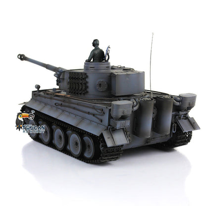 HengLong 1/16 German Tiger I RTR RC Tank 3818 with Barrel Recoil 360 Degrees Turret BB IR Smoke Metal Sprockets Idlers Road Wheels Chassis Plastic Hull