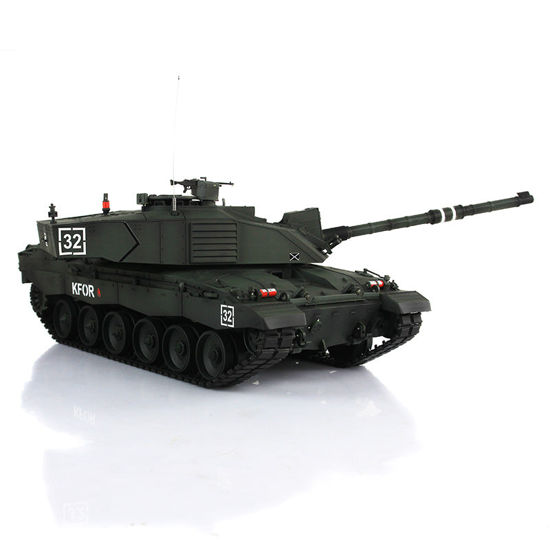 Henglong 1/16 2.4G TK7.0 Plastic British Challenger II 3908 RTR RC Tank Armored Vehicle Model BB Unit Infrared Combat Smoke