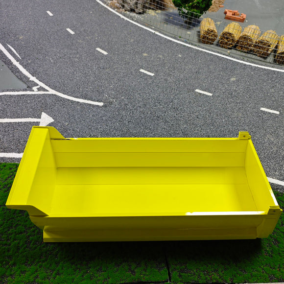 CN Stock Second-hand 80%NEW 1/14 Metal U Shape High Bucket for 10x10 RC Hydraulic Full Dump Truck 8x8 Cars