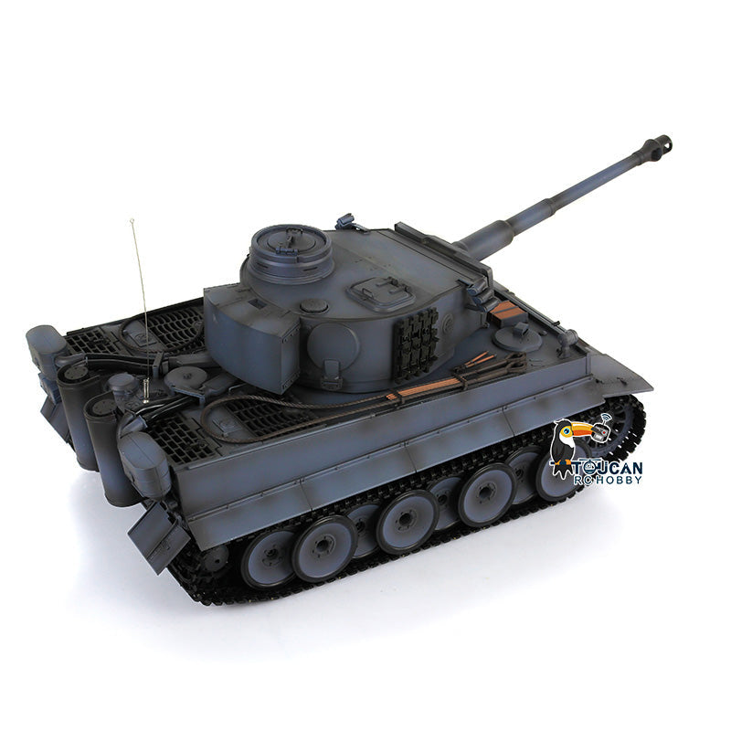 Henglong 1/16 TK7.0 German Tiger I RTR RC Tank 3818 with Barrel Recoil 360 Degrees Turret BB IR Smoke Metal Tracks Sprockets Idlers Road Wheels