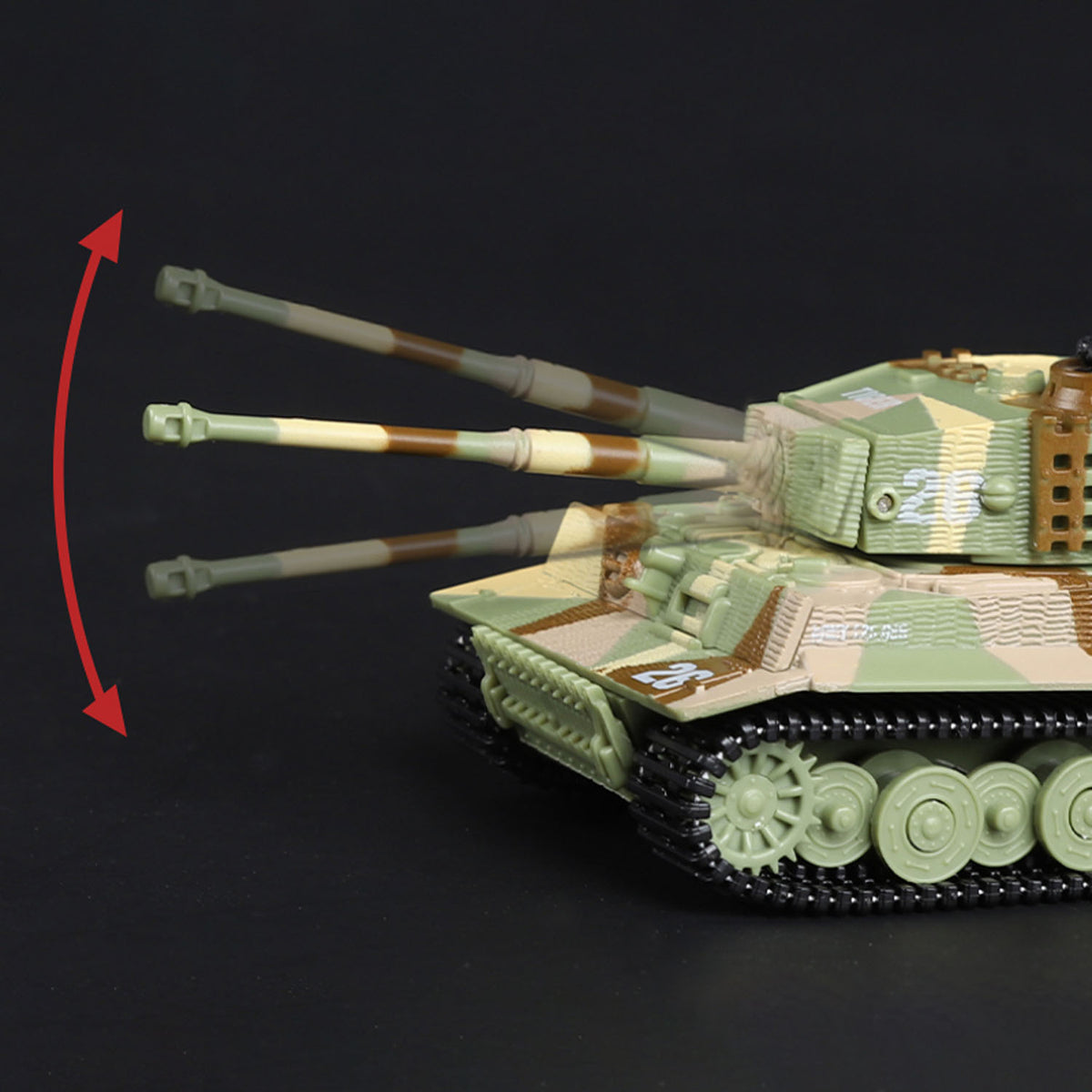 TOUCAN RC HOBBY 1:72 Ready to Run Mini Tank RC German Tiger Toy WW2 Battle Tank Easy Model 2.4G Painted and Assembled for Multiplayer Games