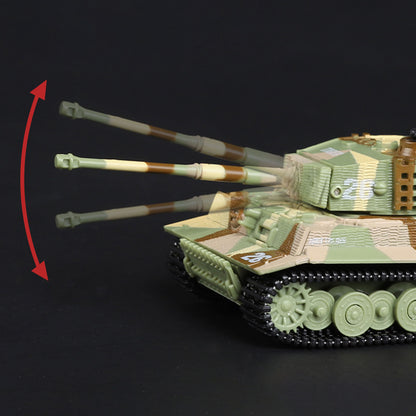 TOUCAN RC HOBBY 1:72 Ready to Run Mini Tank RC German Tiger Toy WW2 Battle Tank Easy Model 2.4G Painted and Assembled for Multiplayer Games