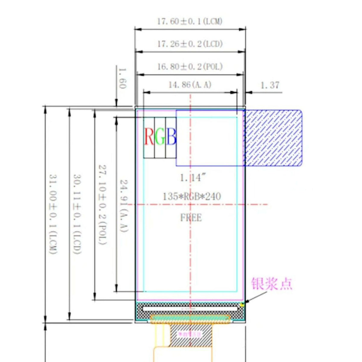 Rückfahrkamera-LCD-Display für RC-Sattelzugmaschinen im DIY-Maßstab, hydraulischer Muldenkipper, Raupenauto, ferngesteuertes Geländefahrzeugmodell