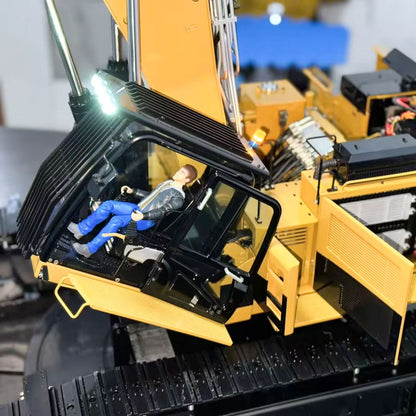 TOUCAN RC HOBBY 1/14 Metal Remote Control Hydraulic Tracked Excavator 385CF RC Digger Brushless Motor Light System Flysky PL18EV LITE Radio