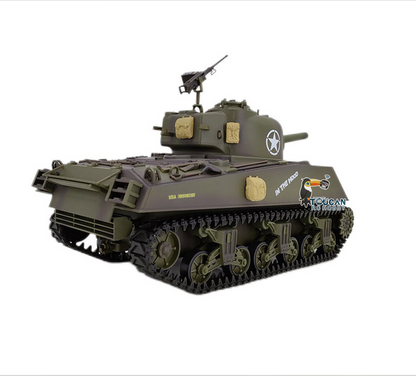 Henglong 1/16 Special Spray Painting TK7.0 Plastic 3898 USA M4A3 Sherman RTR RC Tank BB IR Barrel Recoil Smoke Steel Gearbox