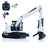 1/14 Hydraulic RC Excavator BMG-C308 Long Reach 2 Piece Boom Metal 4KG White  