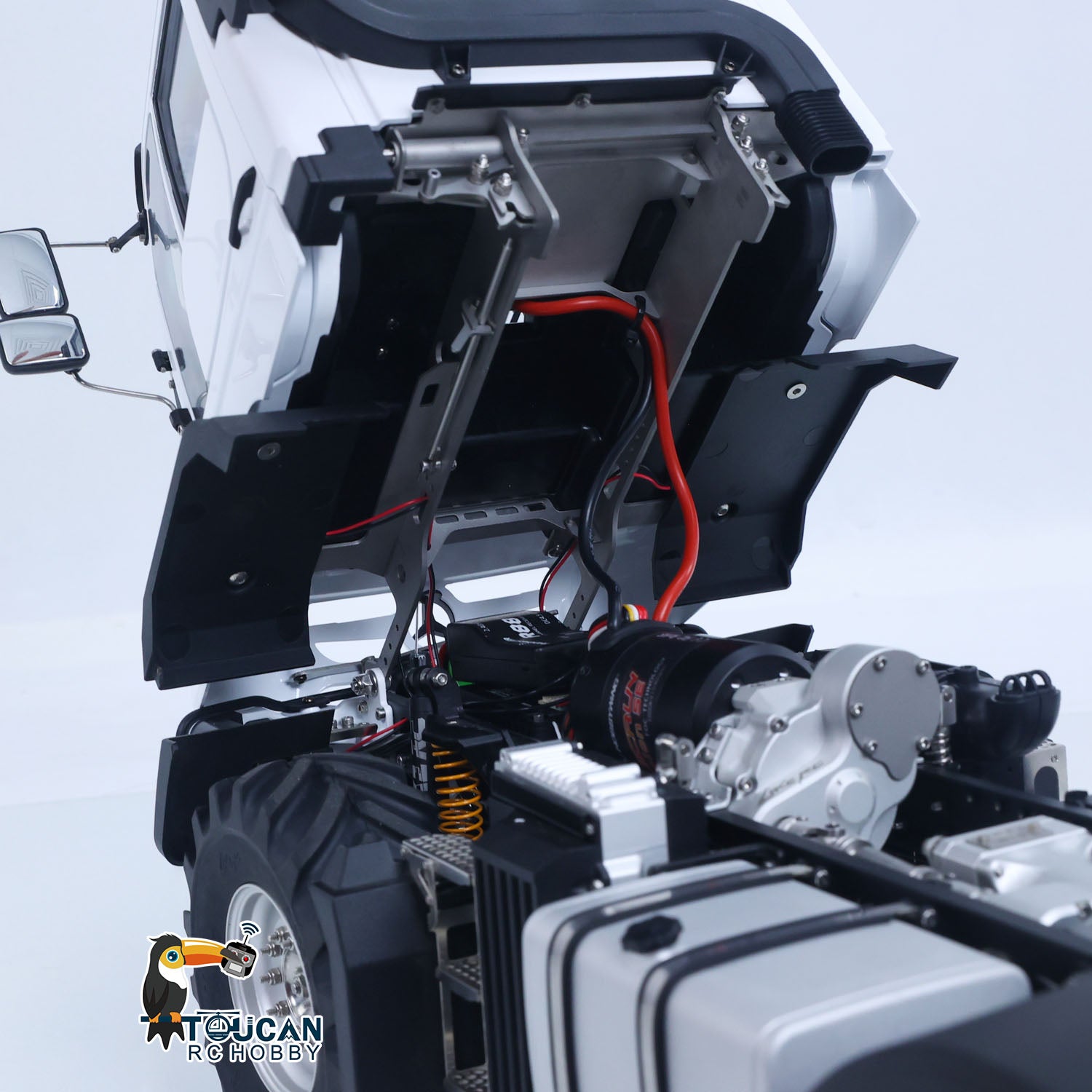 rc 4wd crawler 1/14 u535 lite two speed transmission dual output shaft gearbox lights sound