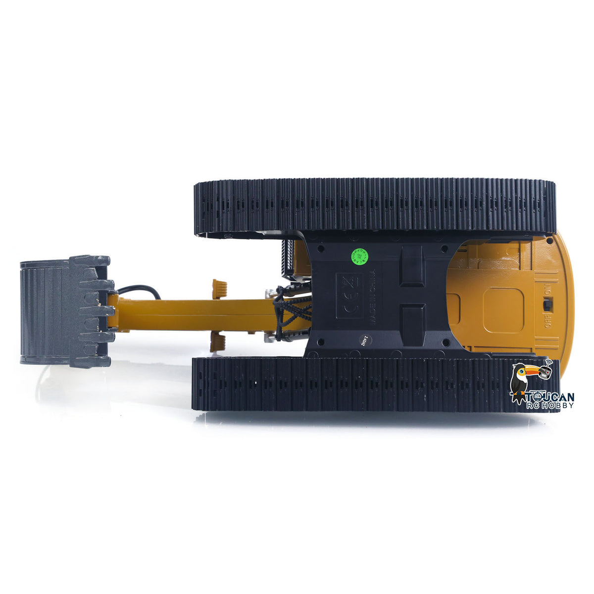 1/14 HUINA 1580 RC Construction Machine Full Body 360° Rotation Cab And Chassis Spinning Demo