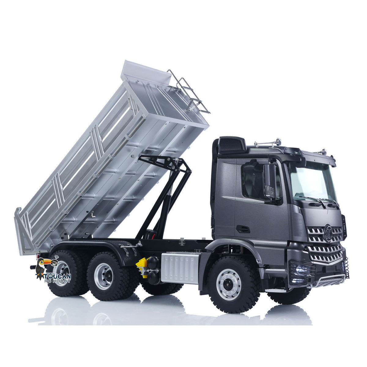 1/14 RC Dump Truck 5702 dump bed lifted at 47 degree angle