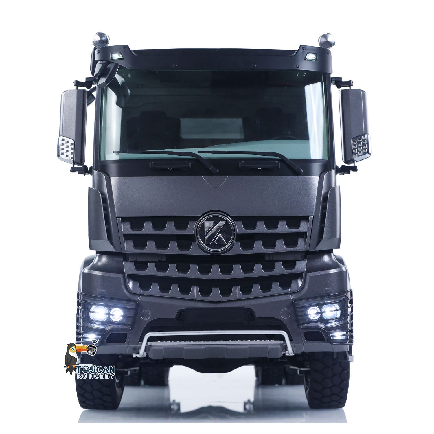  1/14 RC Dump Truck 5702 front approach angle 23 degree