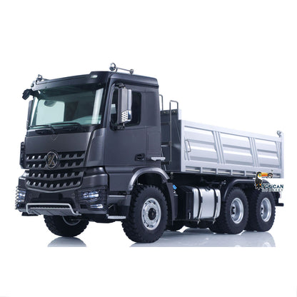 1/14 RC Dump Truck 5702 rear view with dump bed lowered