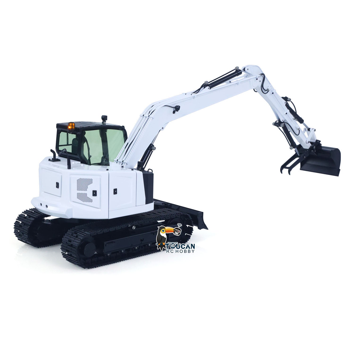 1/14 RC Hydraulic Digger BMG-C308 Long Arm Version with Wide Bucket Thumb Clamp 