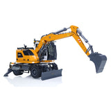 1/14 RC Hydraulic Excavator LR914 side profile yellow-white paint job