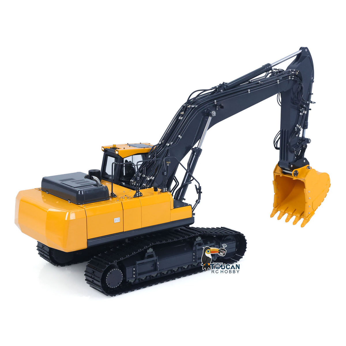 1/14 Scale Metal Tracked Digger 304 Stainless Steel Main Arm Small Arm CNC Machined