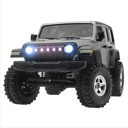RC 1/18 Crawler RTR Off-Road-Truck 4WD Lichter Ferngesteuertes Auto Geschenk für Jungen mit drehmomentstarkem Kohlebürstenmotor 10A gebürstetem ESC