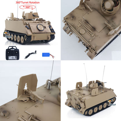 1/16 Scale RC Tank M113A1 Undercarriage Plastic Gearbox and Tracks Over Road Wheels