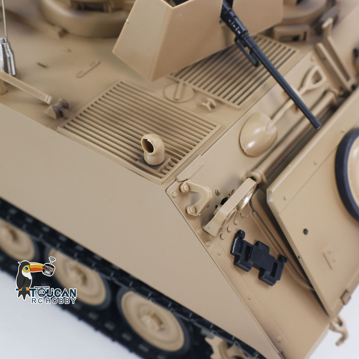 1/16 Scale RC M113A1 Left Side Action Shot Turret Rotating Horizontally