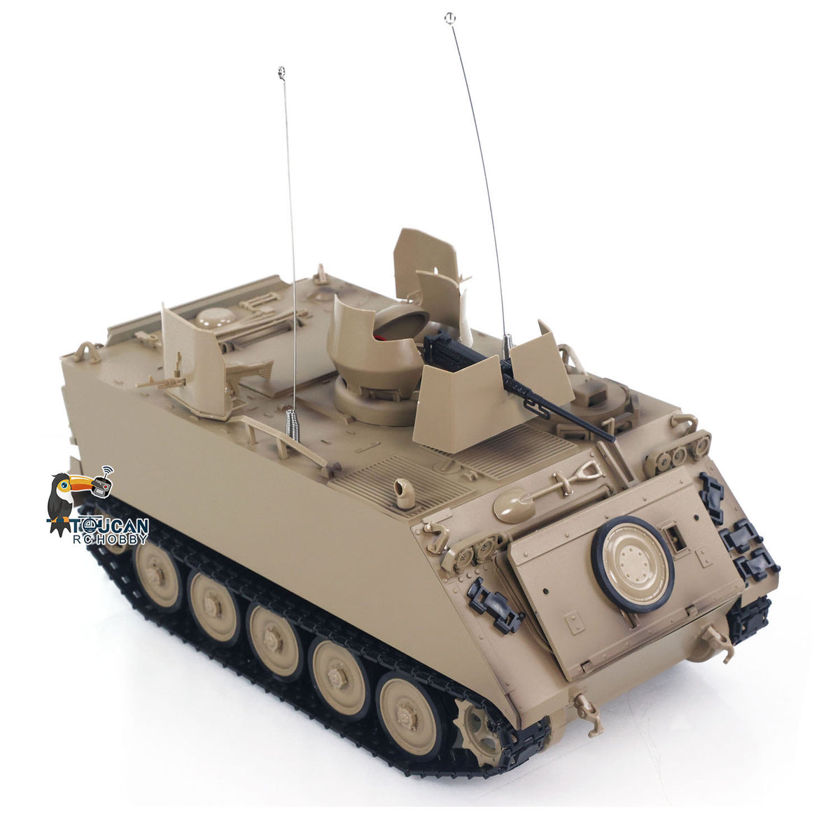 1/16 Scale RC Reconnaissance Vehicle M113A1 Front View with LED Headlights