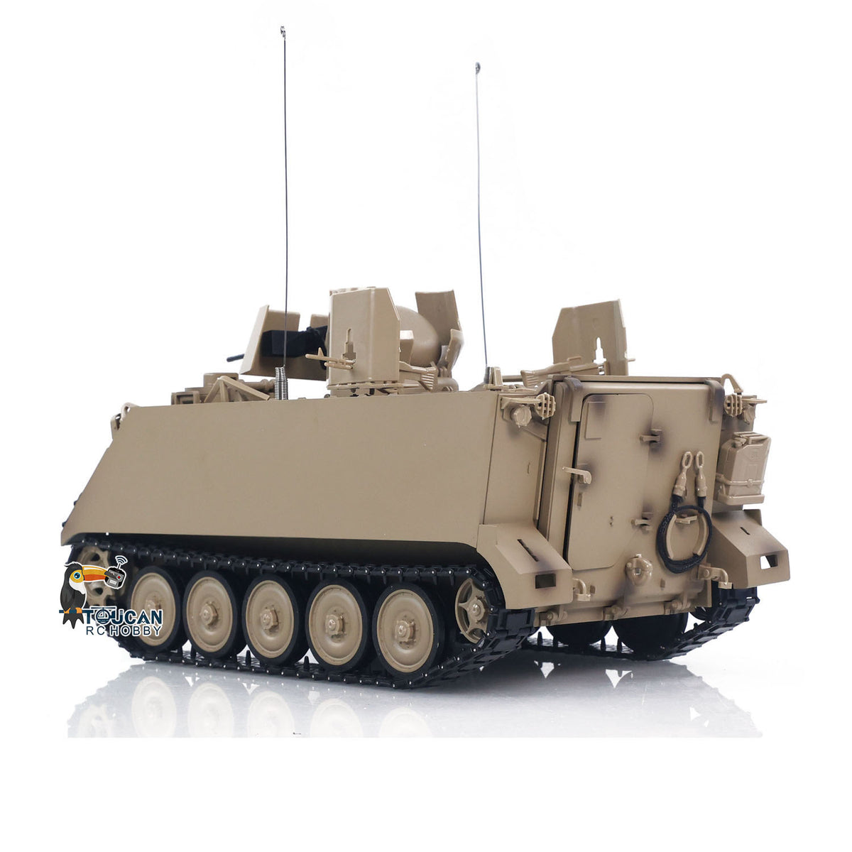 1/16 RC M113A1 Top View 360 Degree Turret Rotation with Machine Gun