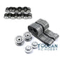 Metal Tracks Idler Sprockets Front Armour Guard Plate Ajusters Bearings For Henglong 1/16 German Tiger I 3818 Panther RC Tank DIY Parts