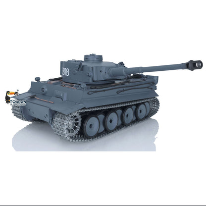 Henglong 1/16 TK7.0 German Tiger I RTR RC Tank 3818 with 360 Degrees Turret Infrared Combat Smoke BB Unit Metal Tracks Sprockets