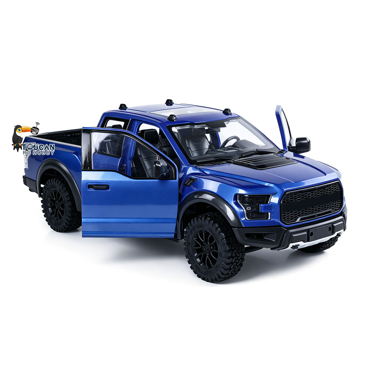 TOUCAN RC HOBBY JDM F150 1/10 Hydraulic Lifting Jack Tool/Metal Chassis RC Off-road Crawler Car ESC Servo Motor Radio System for Hobbyists