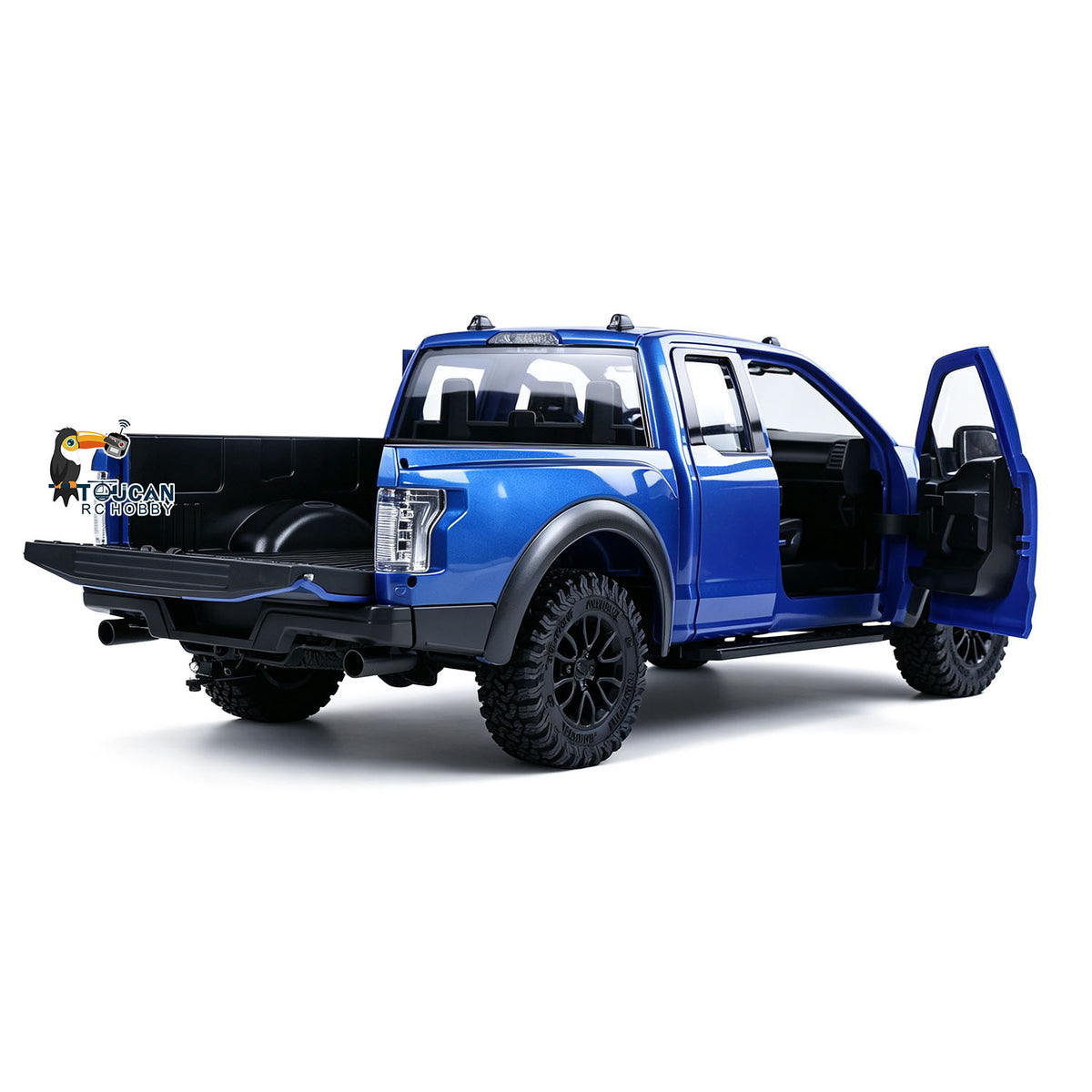 TOUCAN RC HOBBY JDM F150 1/10 Hydraulic Lifting Jack Tool/Metal Chassis RC Off-road Crawler Car ESC Servo Motor Radio System for Hobbyists