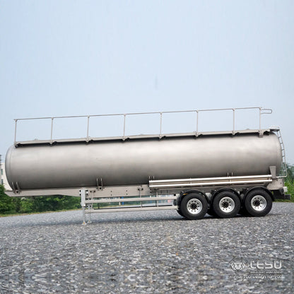 TOUCAN RC HOBBY LESU Metal 40Feet Oil Tank Gas-tanker Semi Trailer 1/14 RC Tractor Truck Model