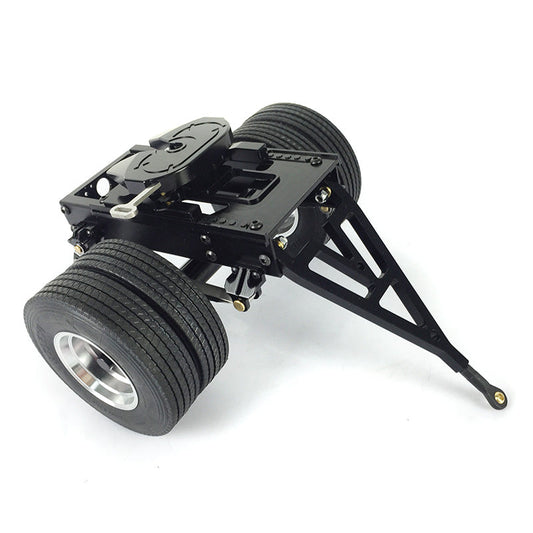 TOUCAN RC HOBBY LESU 1PC Metal Trailer Fifth Wheel 25.5*18.2*14CM for 1/14 Radio Controlled TAMIIYA Tractor Truck Car DIY Model Hydraulic Dumper
