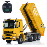 1. 1/14 RC 8x8 Dump Truck TH-X BZ-G88 Red High Waste Bucket Front View  
