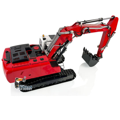 MTM 946-3 Metal 1/14 Excavator All-Metal Hydraulic Tracked Model with T12D Transmitter and 3 Interchangeable Buckets, Battery Charger Light and Sound Not Included