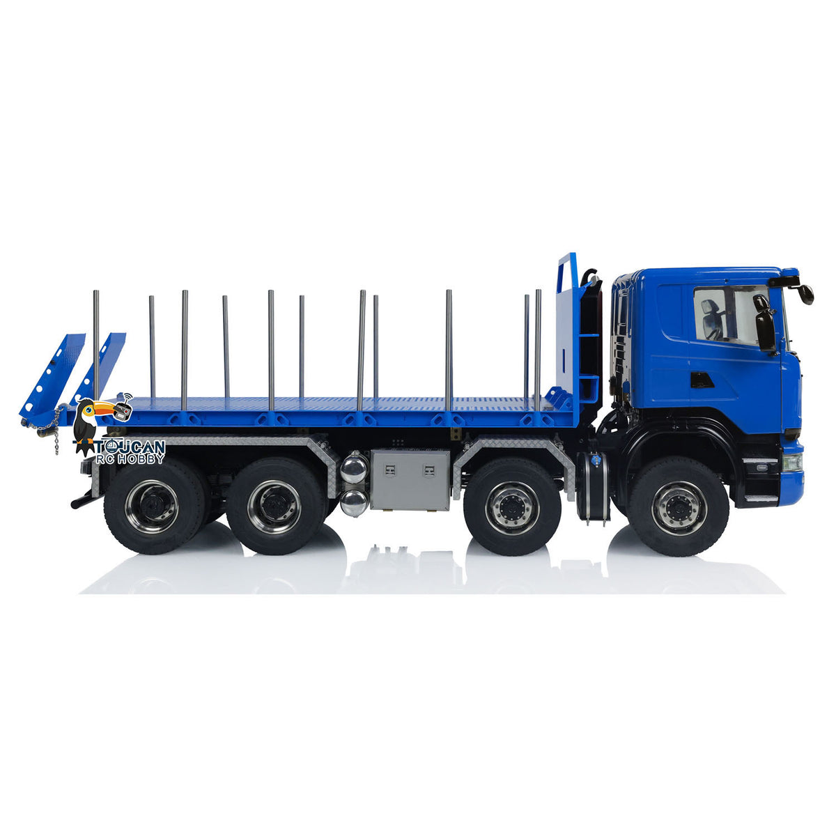 10. 1/14 TH-X G88 8x8 Truck with FlySky ST8 Remote Controller Blue Front Grille
