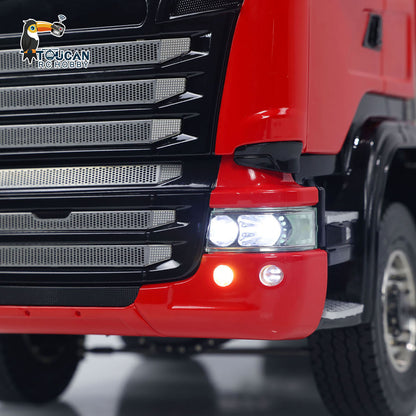 10. 1/14 TH-X G88 8x8 Truck with FlySky ST8 Remote Controller Red Front Grille  

