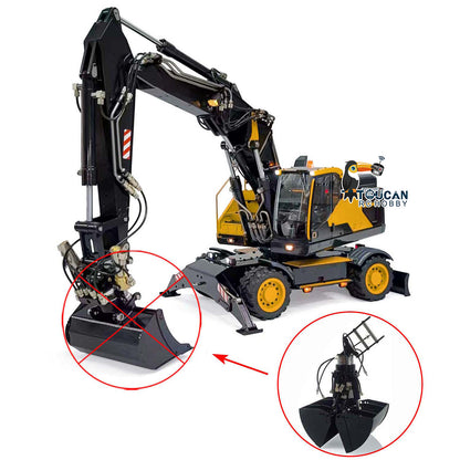 TOUCAN RC HOBBY MTM EC380 Metal 1/14 RC Hydraulic Excavator Radio Control Digger 8-way Reversing Valve for Model Enthusiasts