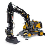 EC380 1/14 RC Hydraulikbagger Rad-Baufahrzeug 3-Arm Fernbedienung Bagger Modell Greifer Kippbarer Zweischalengreifer