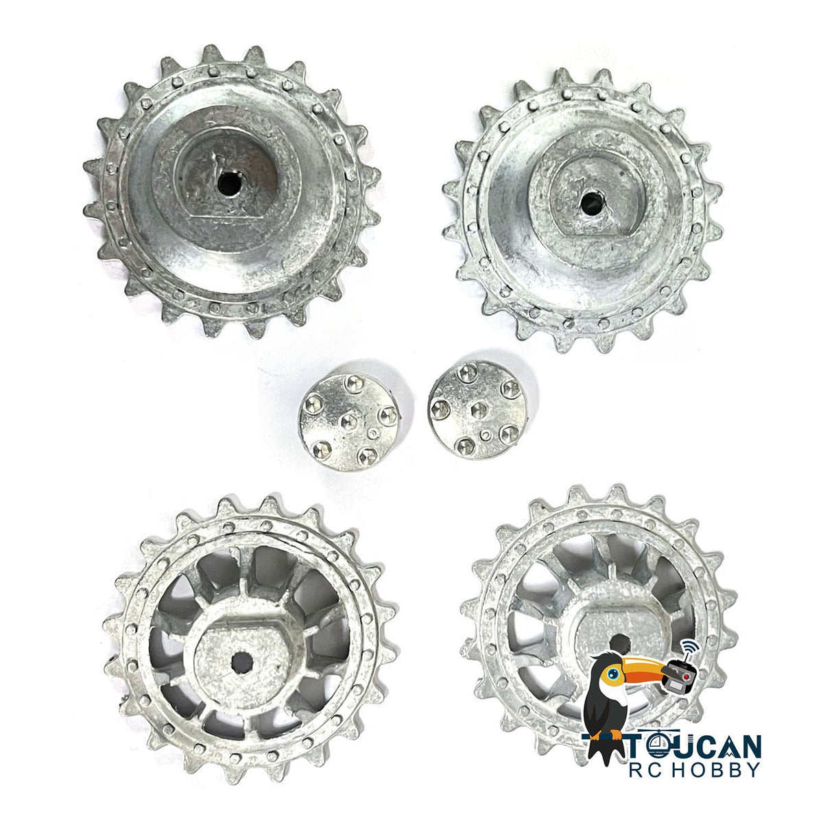 IN Stock Henglong Metal Sprockets Wheels Suitable for 1/16 Scale 2.4Ghz German Tiger I 3818 German Panther 3819 RC Tank Model Accessories