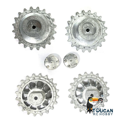 IN Stock Henglong Metal Sprockets Wheels Suitable for 1/16 Scale 2.4Ghz German Tiger I 3818 German Panther 3819 RC Tank Model Accessories
