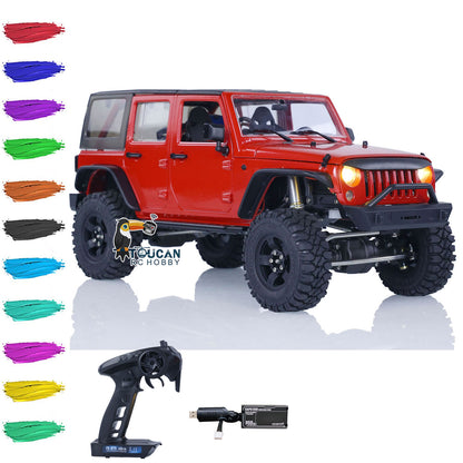 CAPO 1/18 RC Crawler Car CUB2 RTR Lackiert Zusammengebaut Ferngesteuertes Kletterfahrzeug 2-Gang Getriebe Licht Sound ESC 