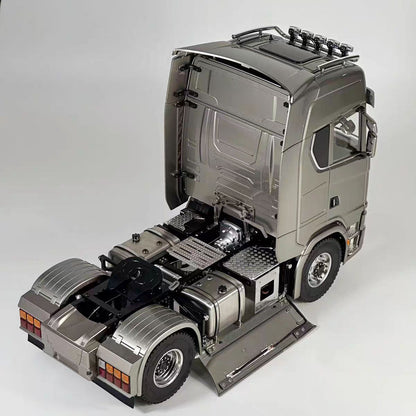 1/14 Remote Control Tractor Truck 770S Differential Locks 2Speed Gearbox 4WD RC Lorry Car for Trailer Lights Sounds