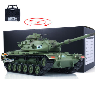 TD Model 1/16 RC Panzer M60A3 USA Fernbedienung Infrarot und BB Kampfpanzerwagenmodell Lackiert Zusammengebaut Sound Rauch Elektrischer Panzerlauf Rückstoß
