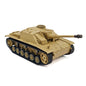 2.4G Henglong 1/16 7.0 Plastic German Stug III 3868 RTR RC Tank BB IR Steel Gearbox 1800MAH Battery Sound Lights Smoke Special Spray Painting Model